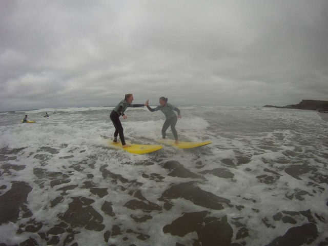 Congratulation each other on progress!